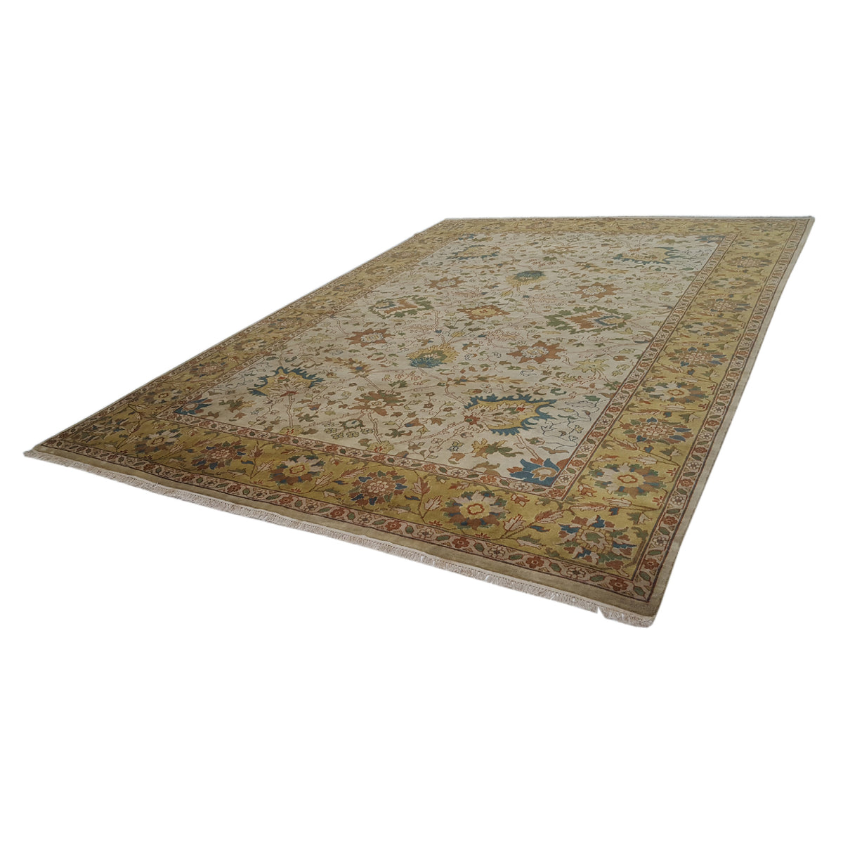 Pacific Tribal 29058 Ivory Gold Traditional Hand Knotted Rug