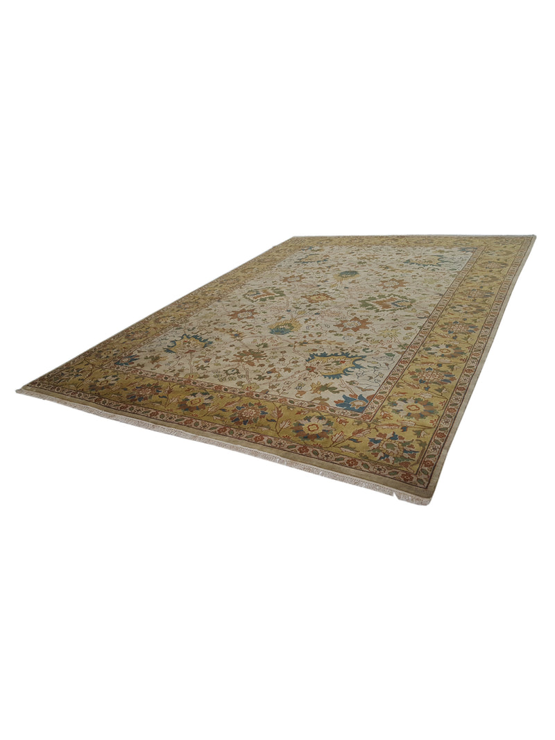 Pacific Tribal 29058 Ivory Gold Traditional Hand Knotted Rug