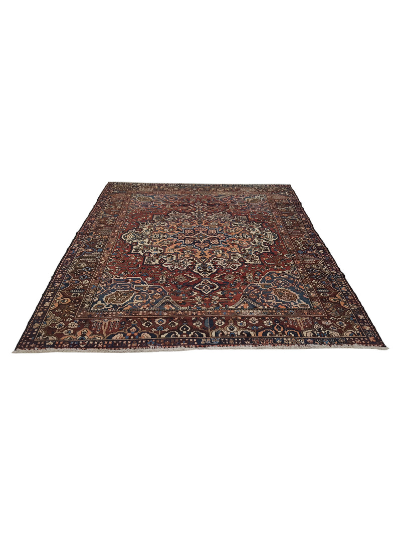 Pacific Bakhtiyari 29077 Red Ivory Traditional Hand Knotted Rug