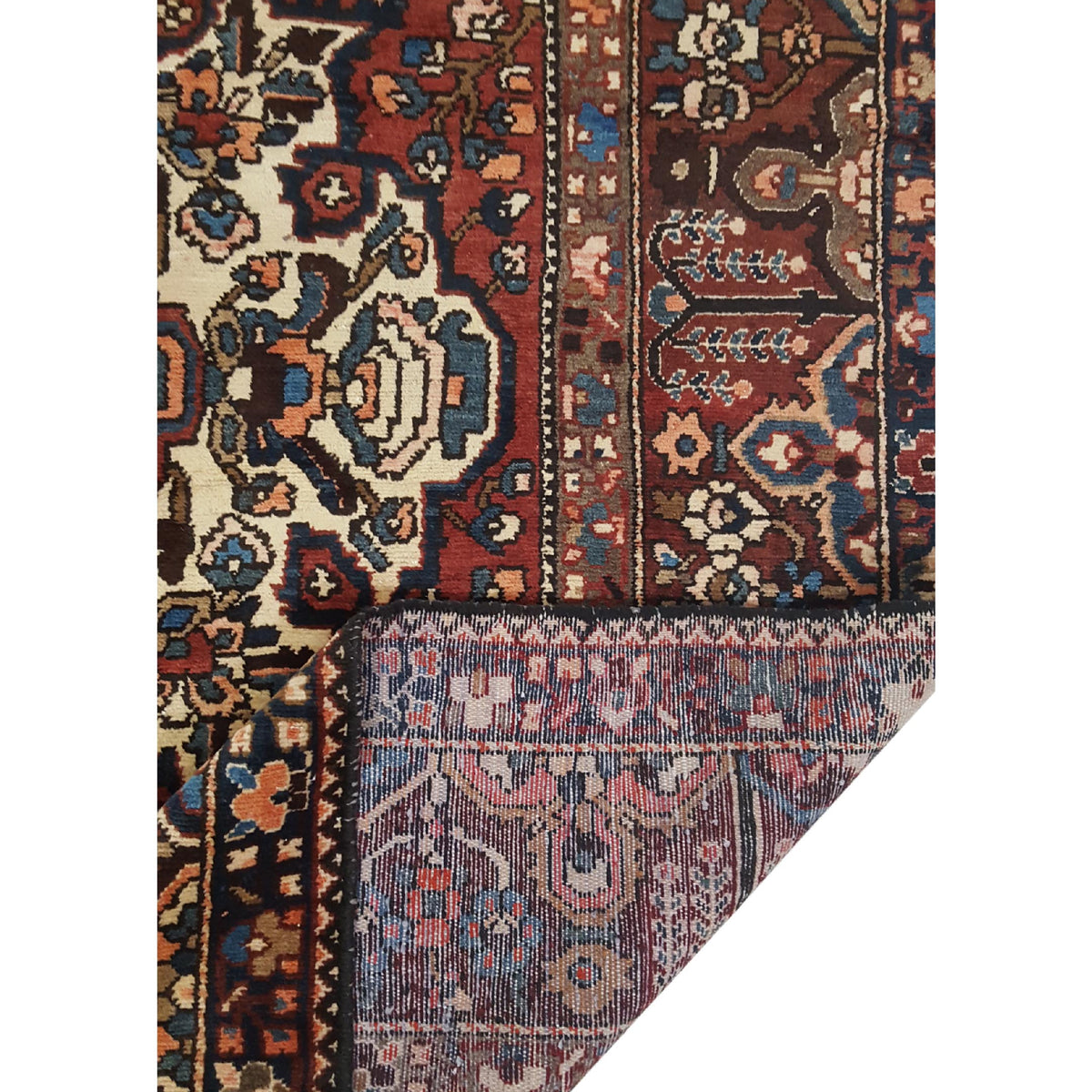 Pacific Bakhtiyari 29077 Red Ivory Traditional Hand Knotted Rug