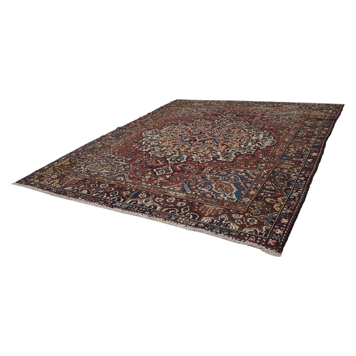 Pacific Bakhtiyari 29077 Red Ivory Traditional Hand Knotted Rug