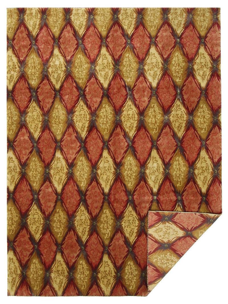 Pacific Gouri Ganga 29162 Gold Rust Modern Hand Knotted Rug