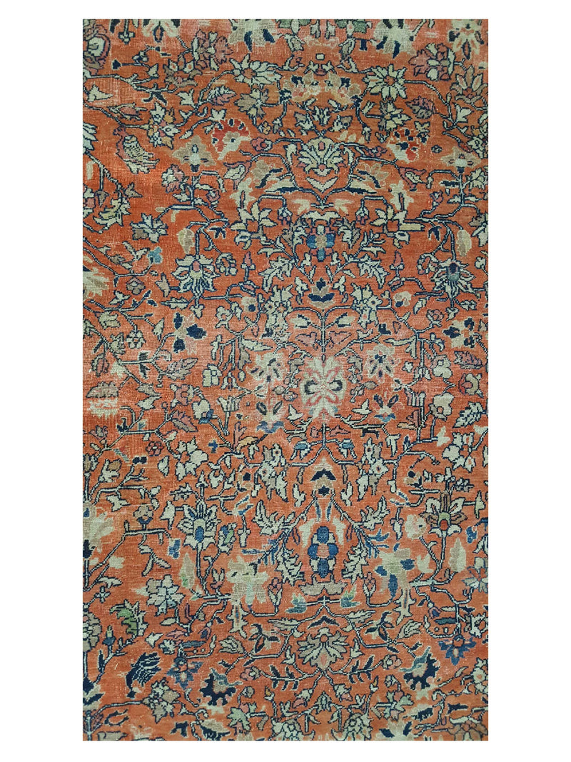 Fasa Antique Mahal 29240 Coral Ivory Traditional Antique Rug