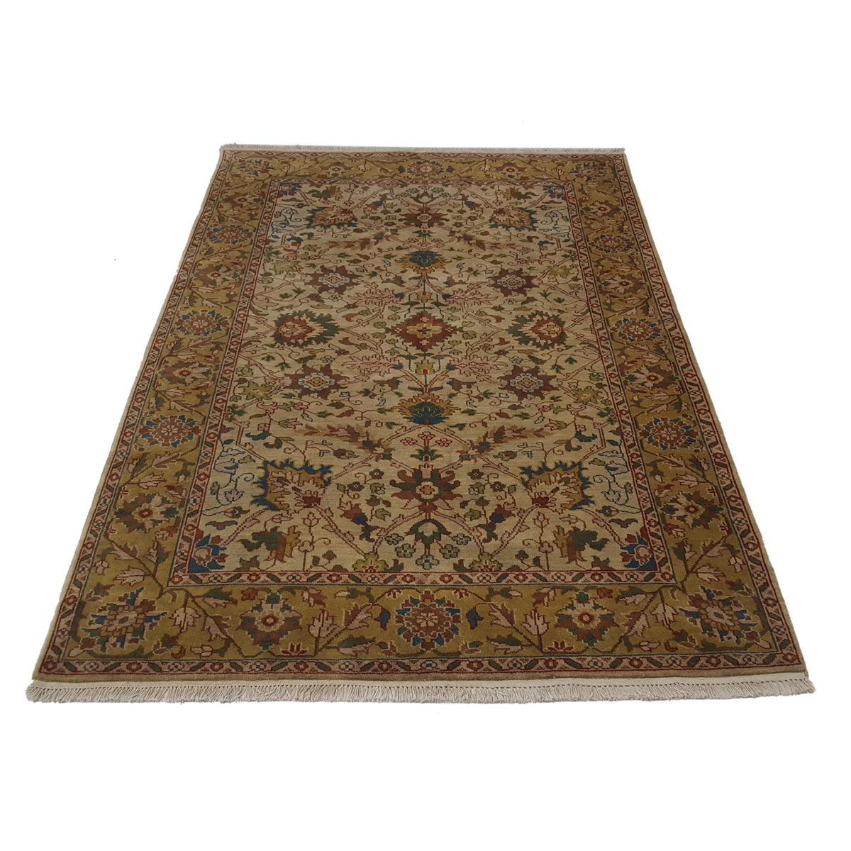 Pacific Tribal 29268 Beige Gold Traditional Hand Knotted Rug