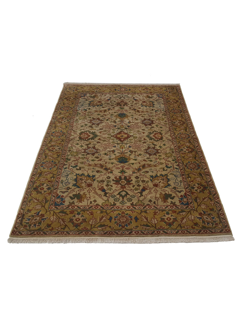 Pacific Tribal 29268 Beige Gold Traditional Hand Knotted Rug