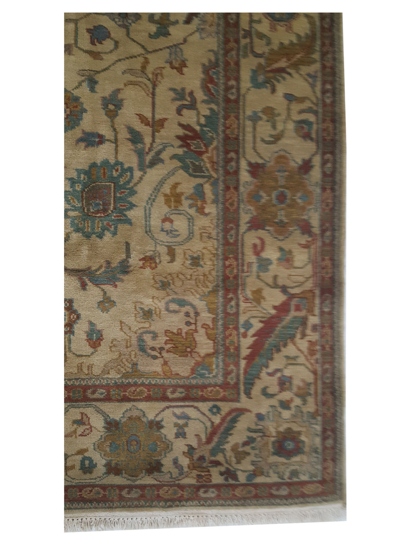 Pacific Tribal 29346 Gold Gold Traditional Hand Knotted Rug