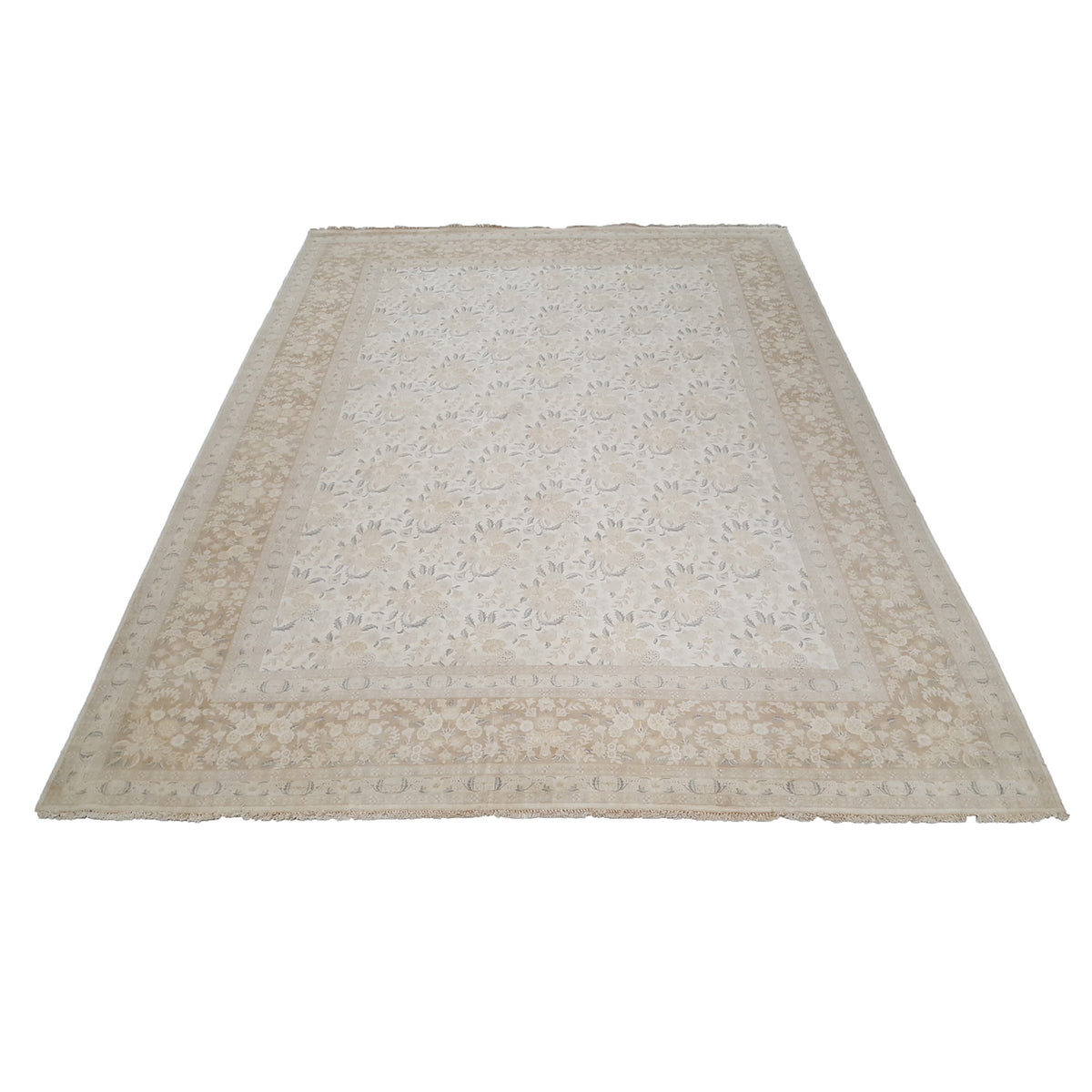Pacific Classic 29349 Ivory Brown Traditional Hand Knotted Rug