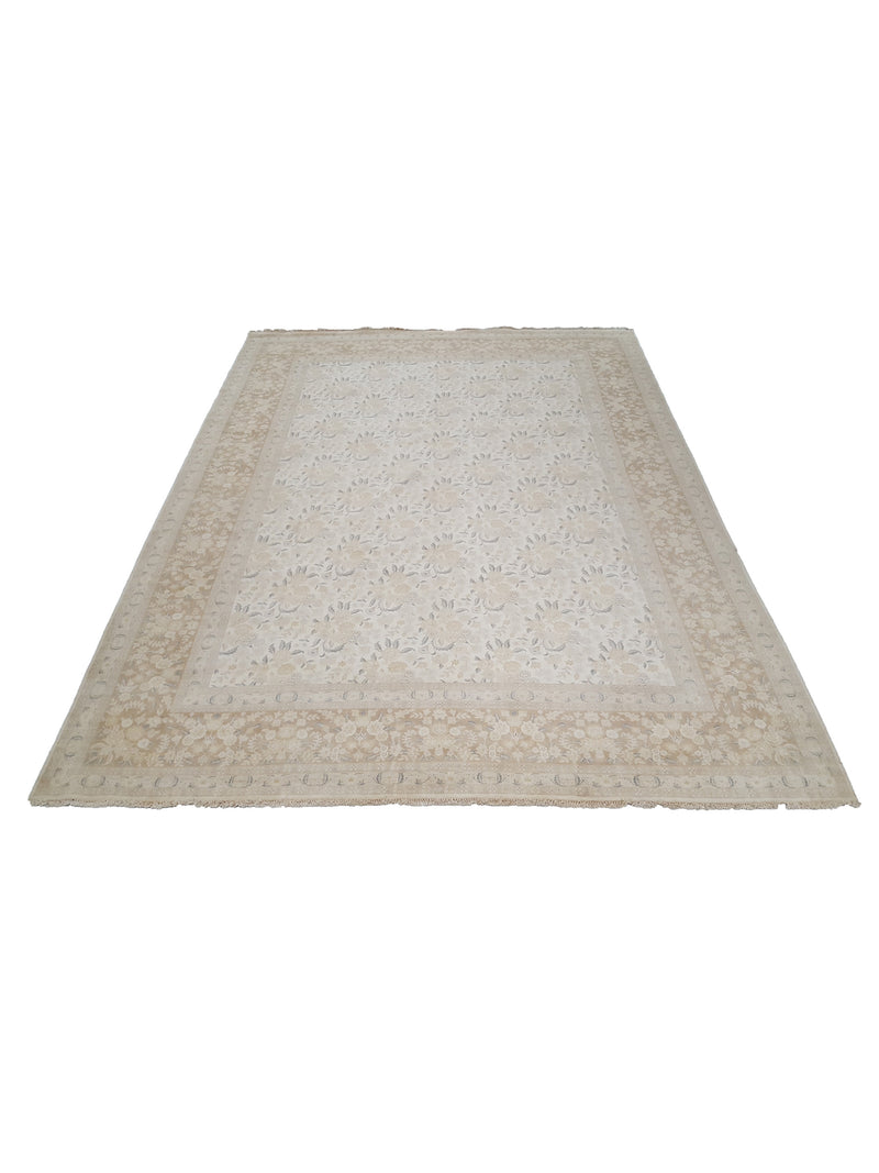 Pacific Classic 29349 Ivory Brown Traditional Hand Knotted Rug