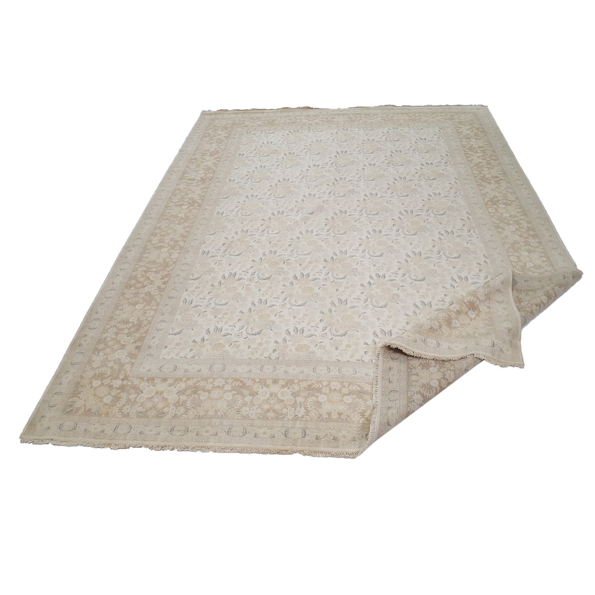 Pacific Classic 29349 Ivory Brown Traditional Hand Knotted Rug