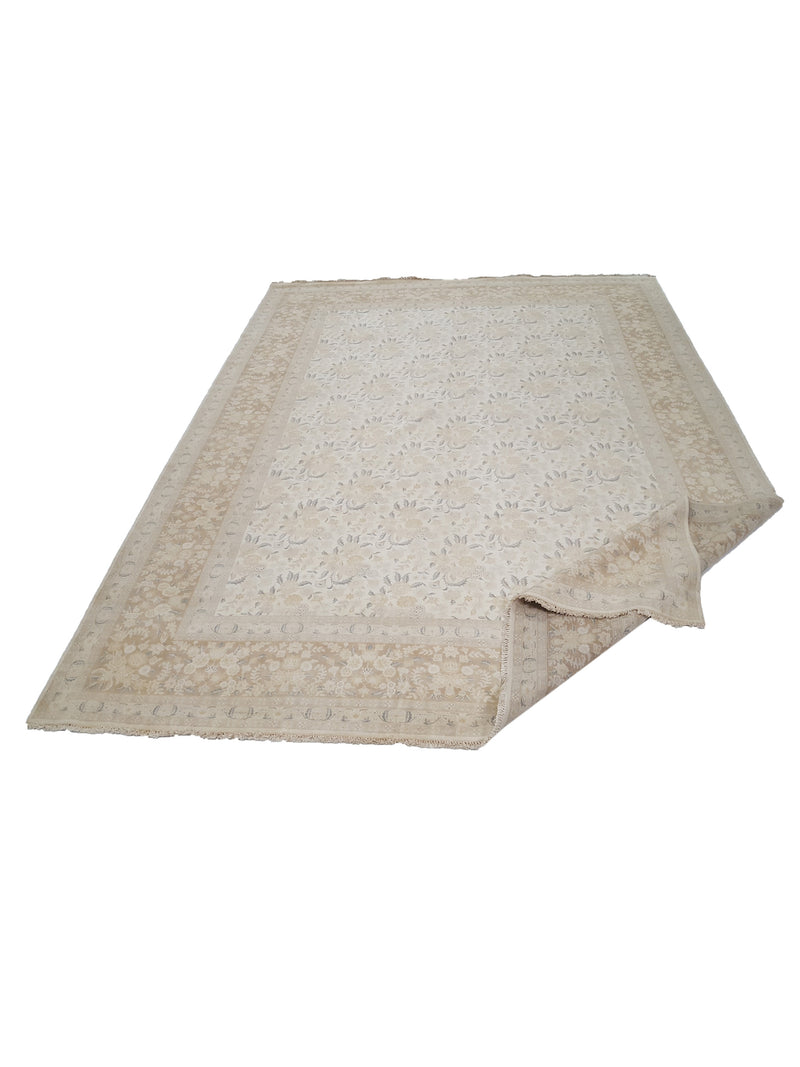 Pacific Classic 29349 Ivory Brown Traditional Hand Knotted Rug