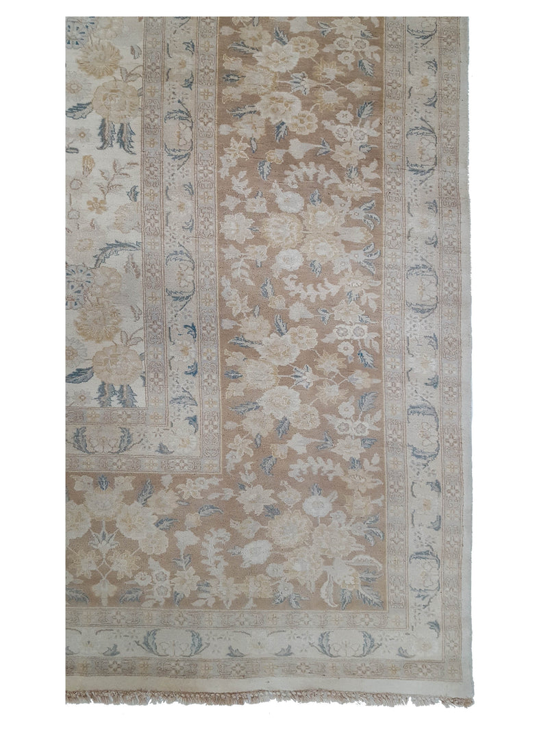 Pacific Classic 29349 Ivory Brown Traditional Hand Knotted Rug