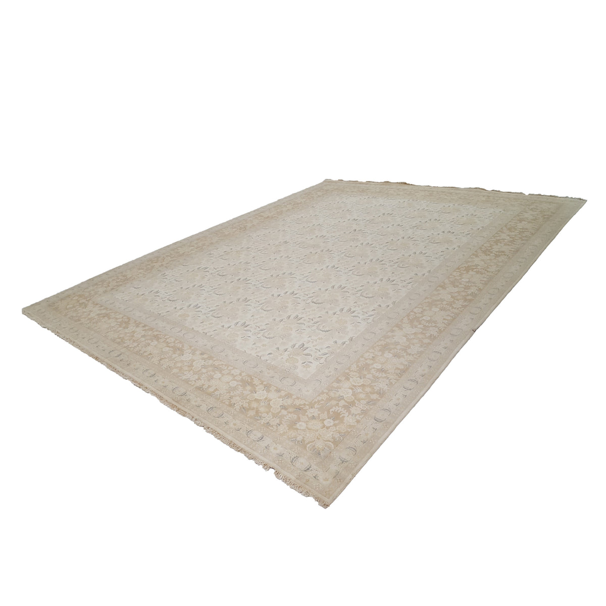 Pacific Classic 29349 Ivory Brown Traditional Hand Knotted Rug