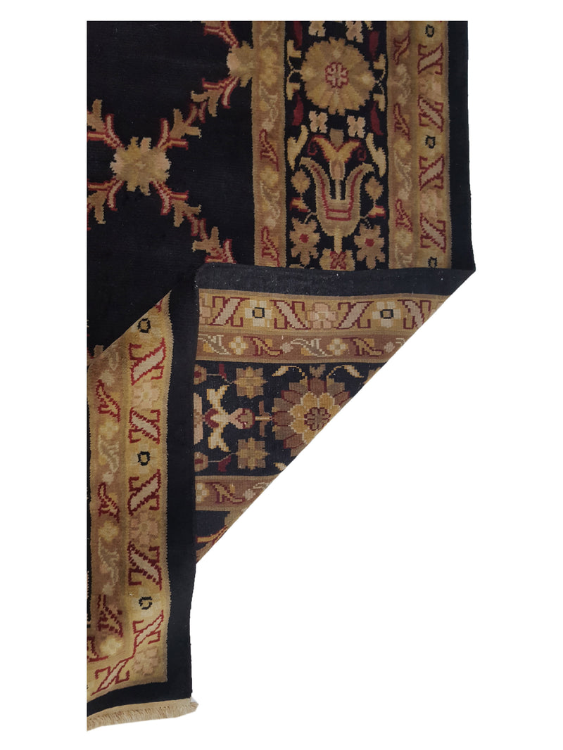 Pacific Gouri Ganga 29376 Black Gold Transitional Hand Knotted Rug