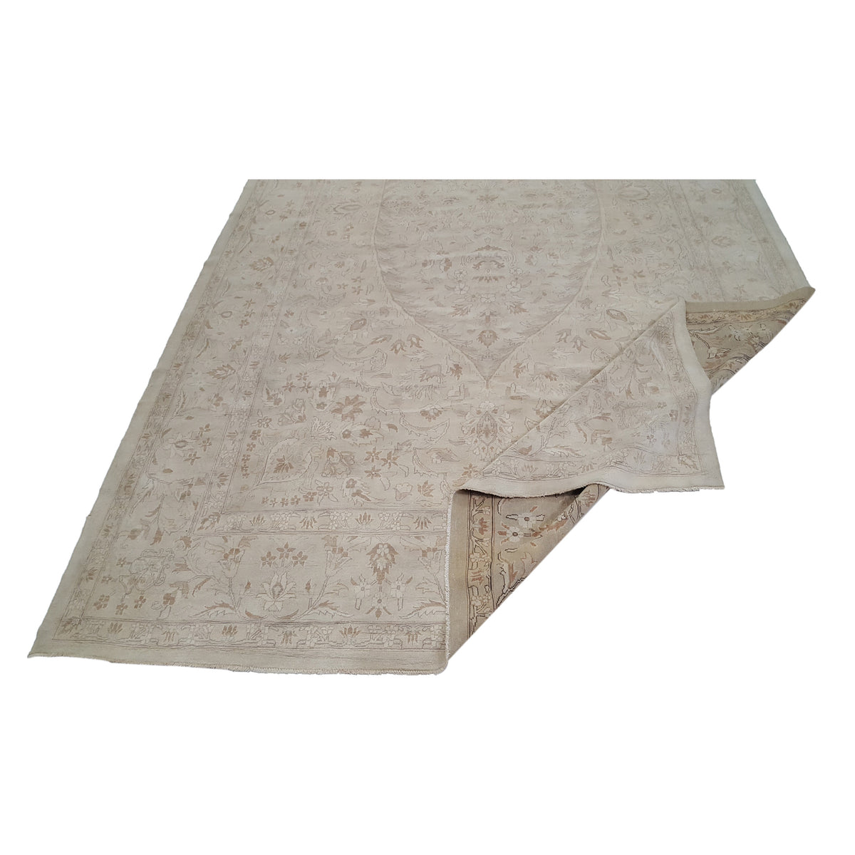 Pacific Ziegler 29411 Ivory Ivory Transitional Hand Knotted Rug