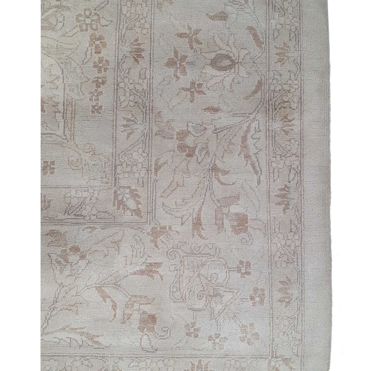 Pacific Ziegler 29411 Ivory Ivory Transitional Hand Knotted Rug