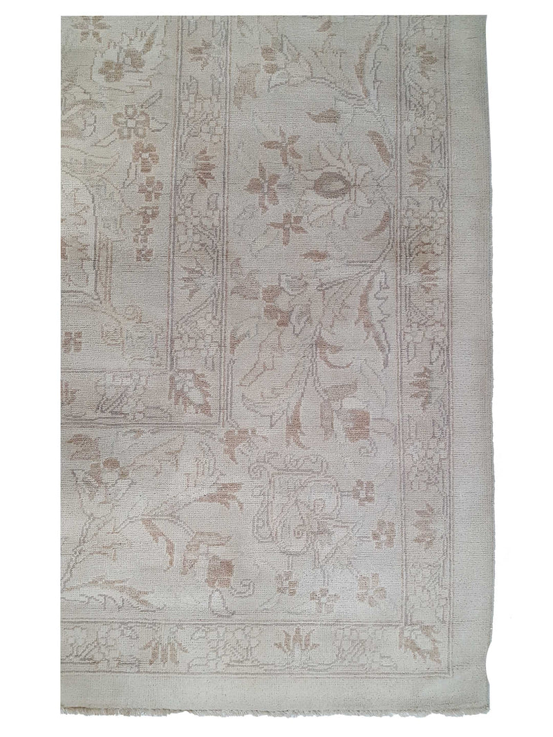 Pacific Ziegler 29411 Ivory Ivory Transitional Hand Knotted Rug