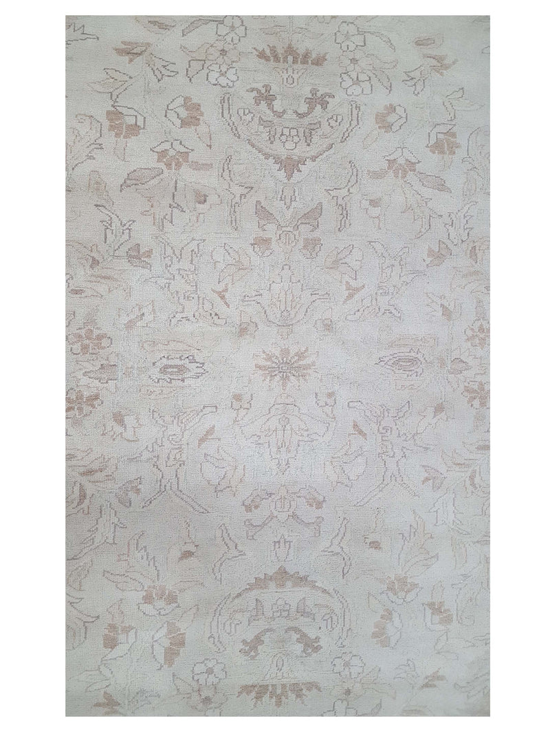Pacific Ziegler 29411 Ivory Ivory Transitional Hand Knotted Rug