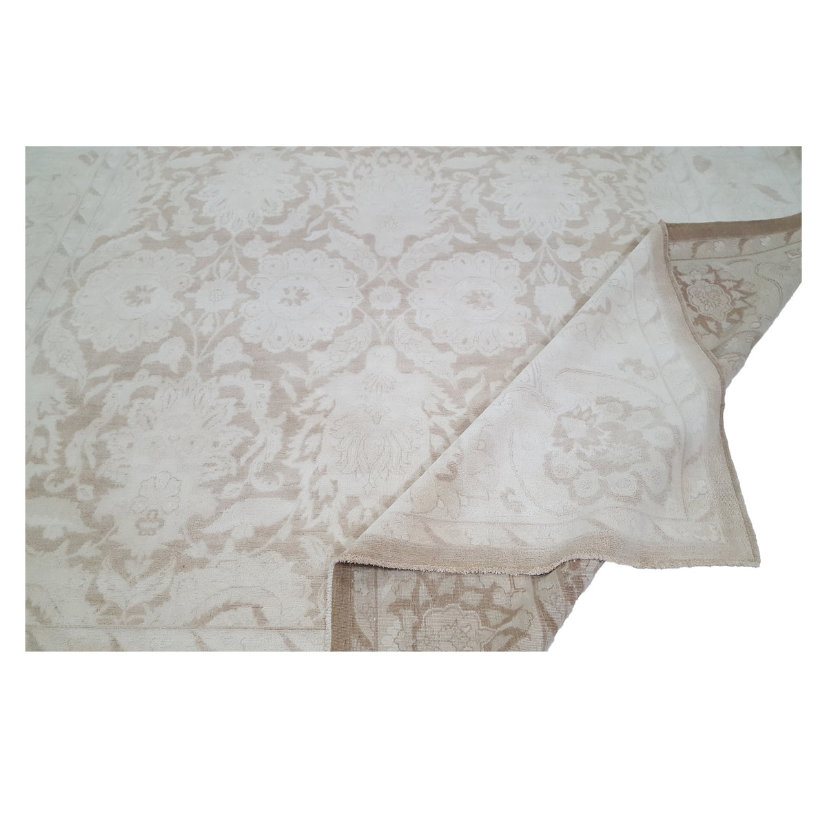 Pacific Ziegler 29415 Beige Lt.Brown Transitional Hand Knotted Rug