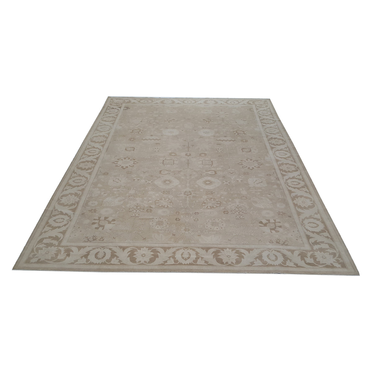 Pacific Ziegler 29420 Tan Brown Transitional Hand Knotted Rug