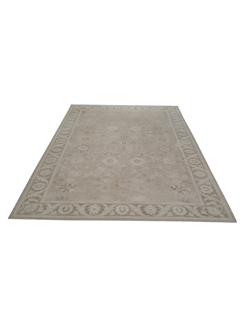 Pacific Ziegler 29420 Tan Brown Transitional Hand Knotted Rug