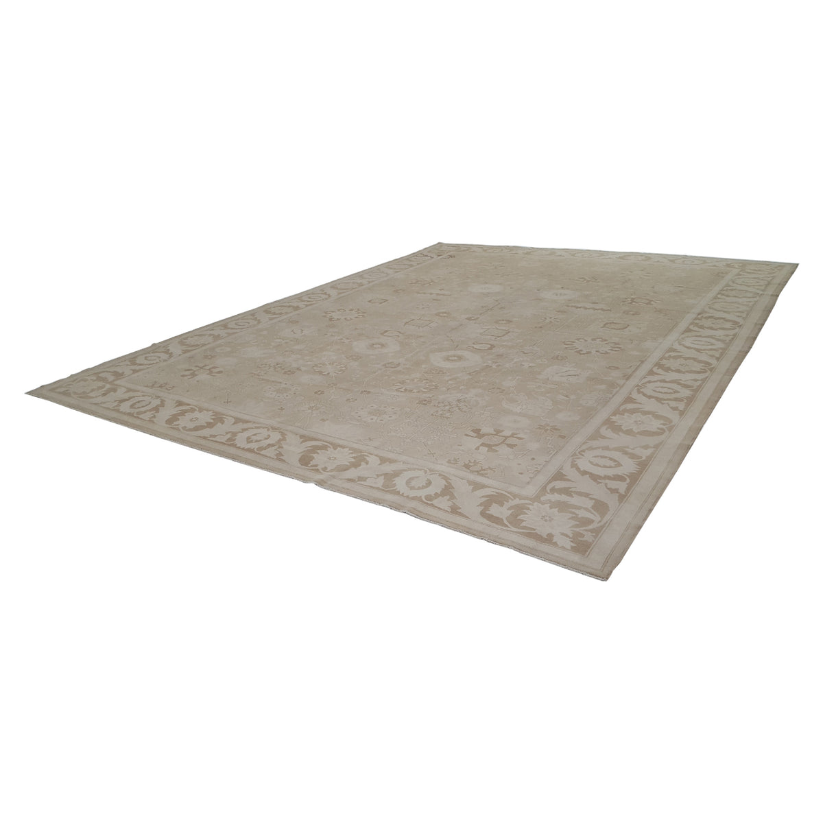 Pacific Ziegler 29420 Tan Brown Transitional Hand Knotted Rug