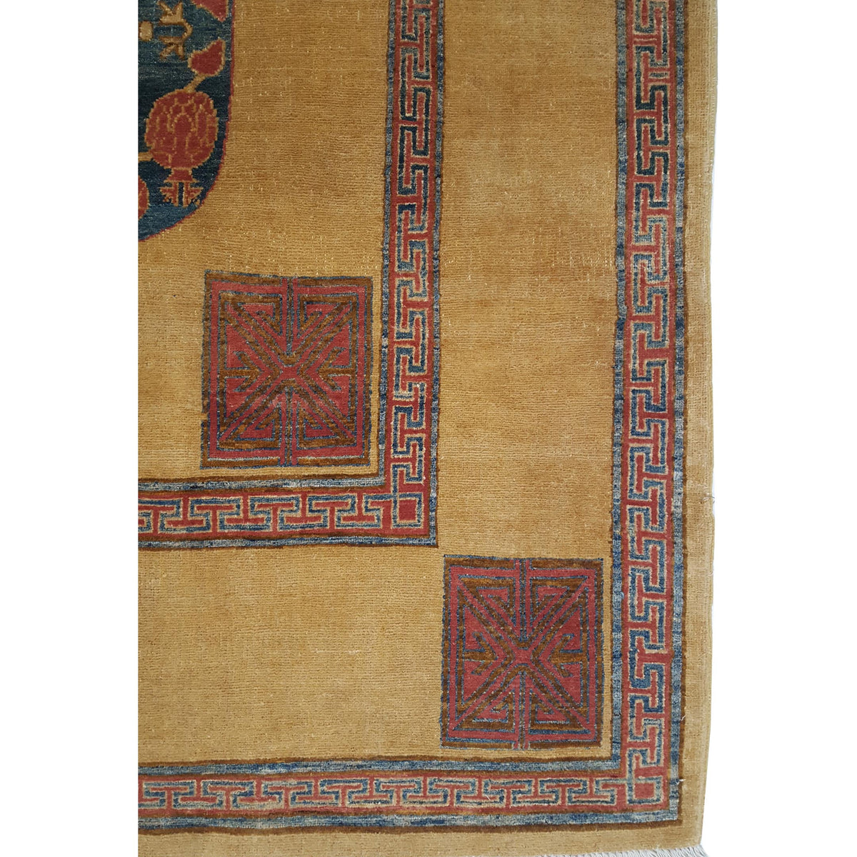 Pacific Khotan 29680 Gold Multi Transitional Hand Knotted Rug
