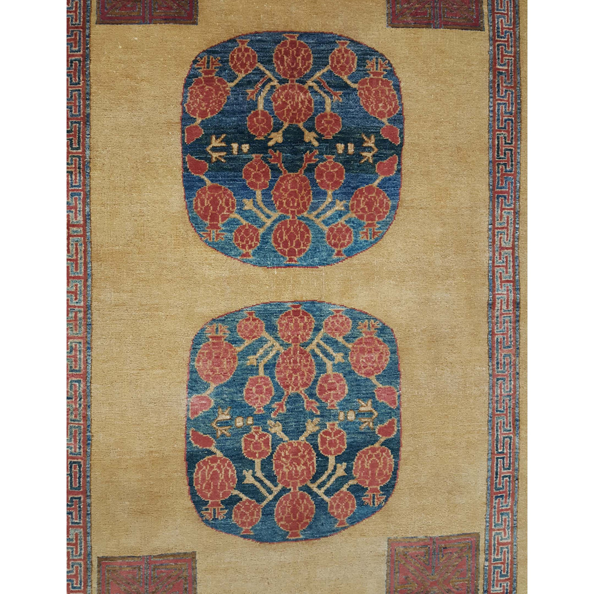 Pacific Khotan 29680 Gold Multi Transitional Hand Knotted Rug