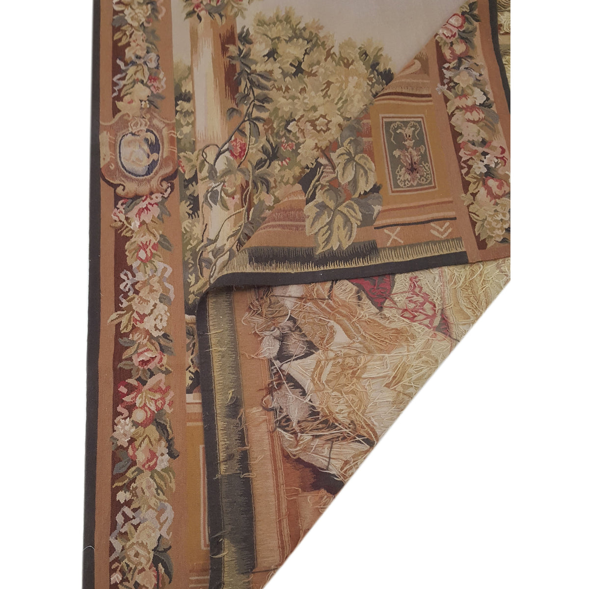 Pacific Tapestry 29702 Ivory Multi Tapestry Hand Knotted Rug