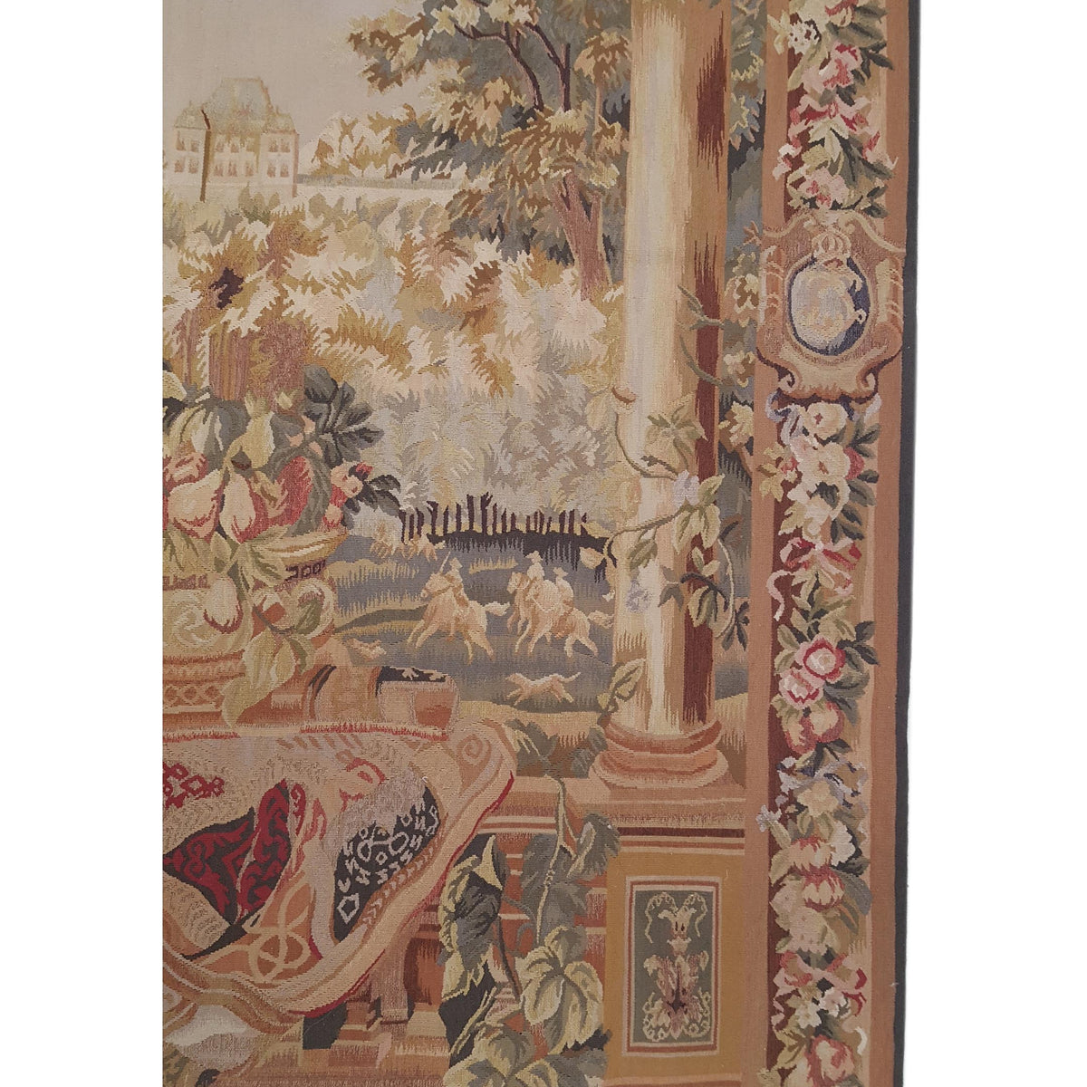 Pacific Tapestry 29702 Ivory Multi Tapestry Hand Knotted Rug