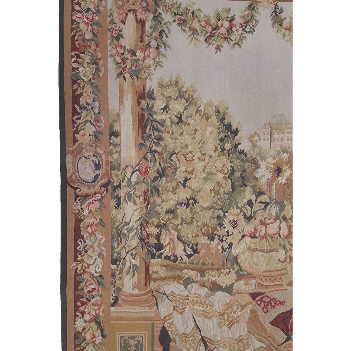 Pacific Tapestry 29702 Ivory Multi Tapestry Hand Knotted Rug