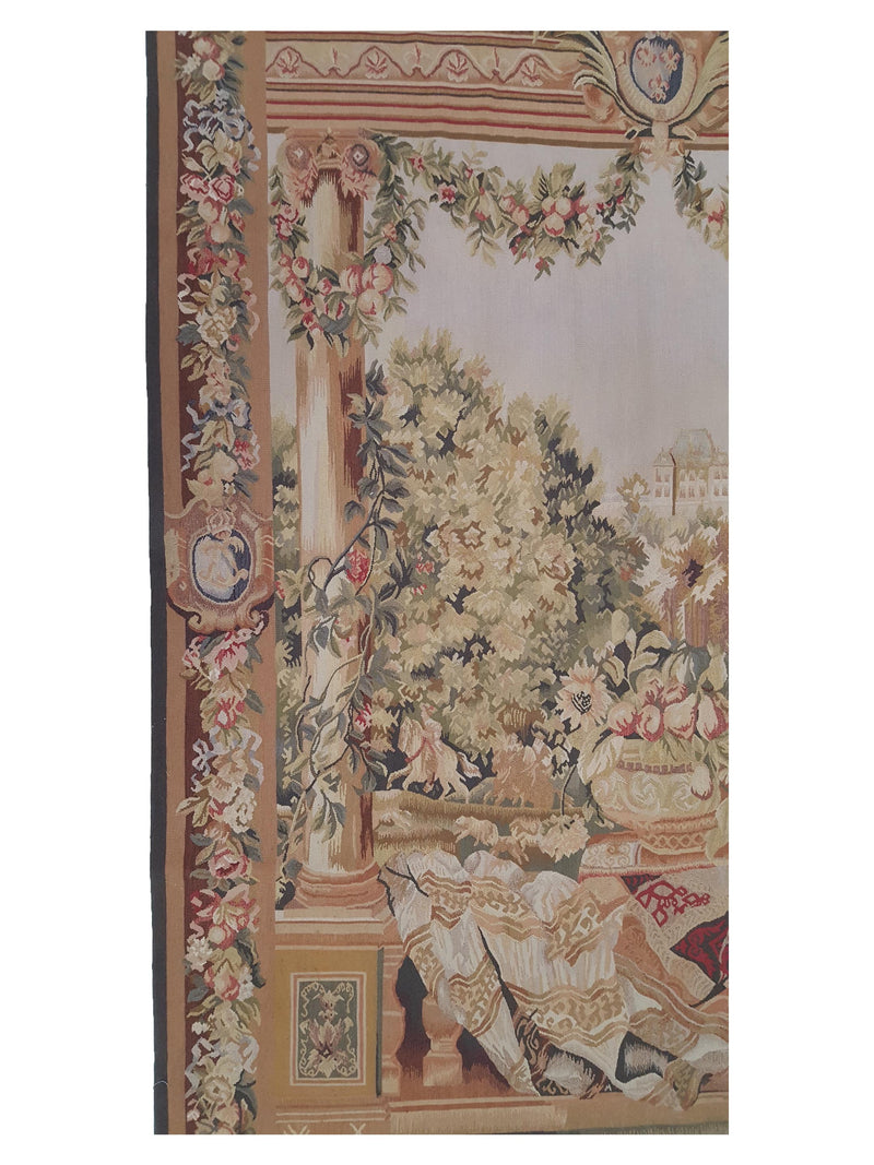 Pacific Tapestry 29702 Ivory Multi Tapestry Hand Knotted Rug