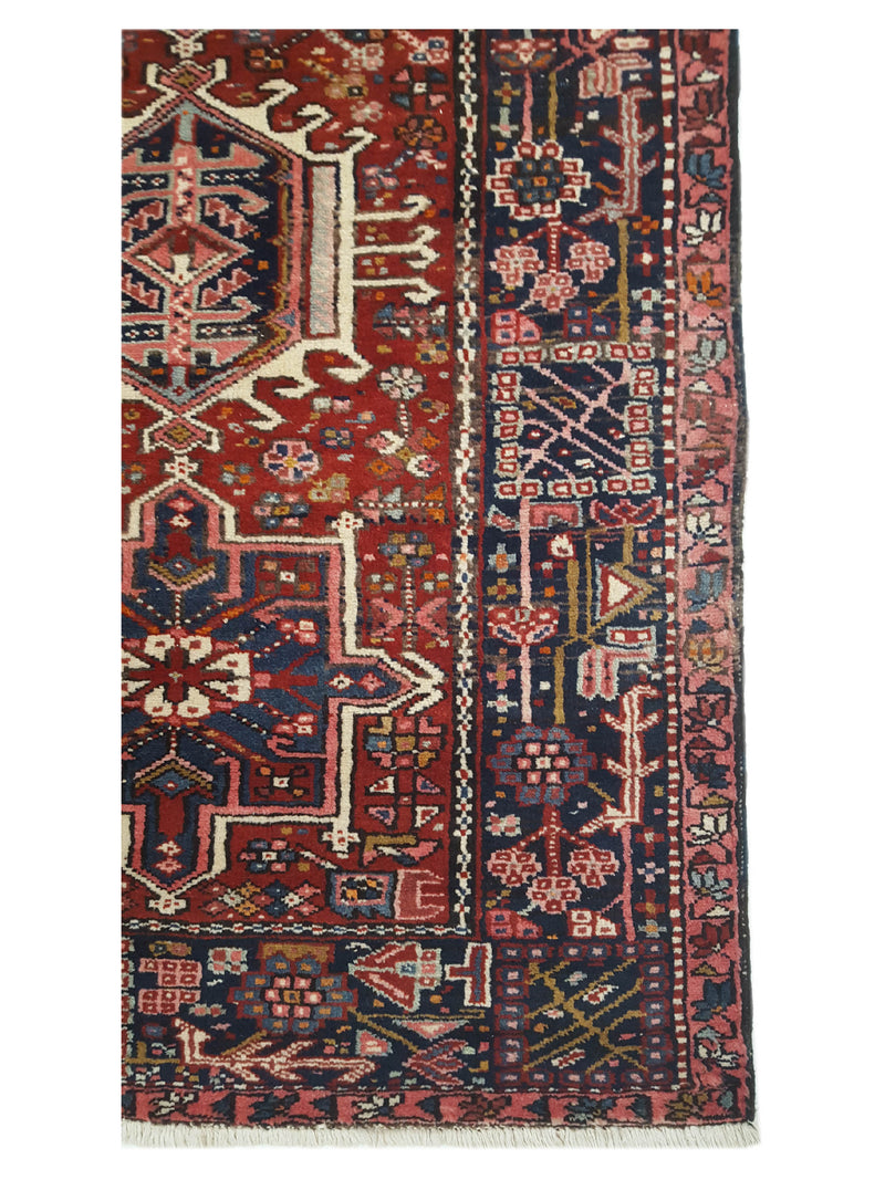 Fasa Antique Karajah 29766 Rust Navy Traditional Antique Rug