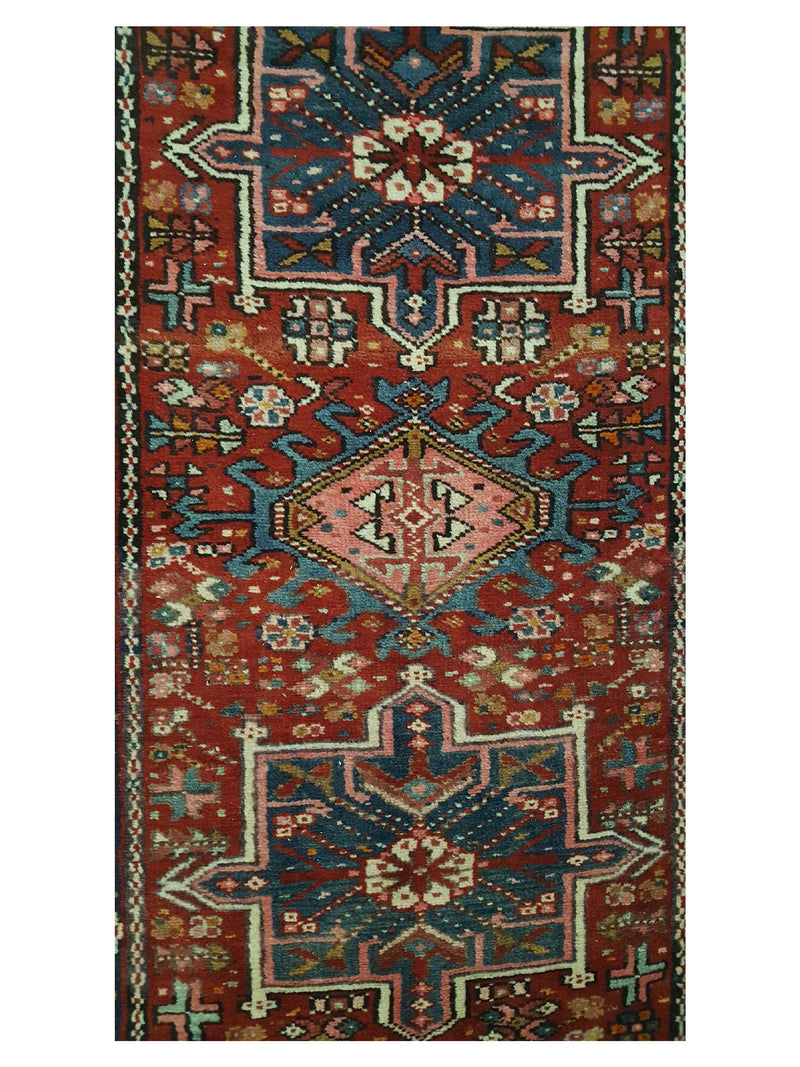 Fasa Antique Karajah 29766 Rust Navy Traditional Antique Rug