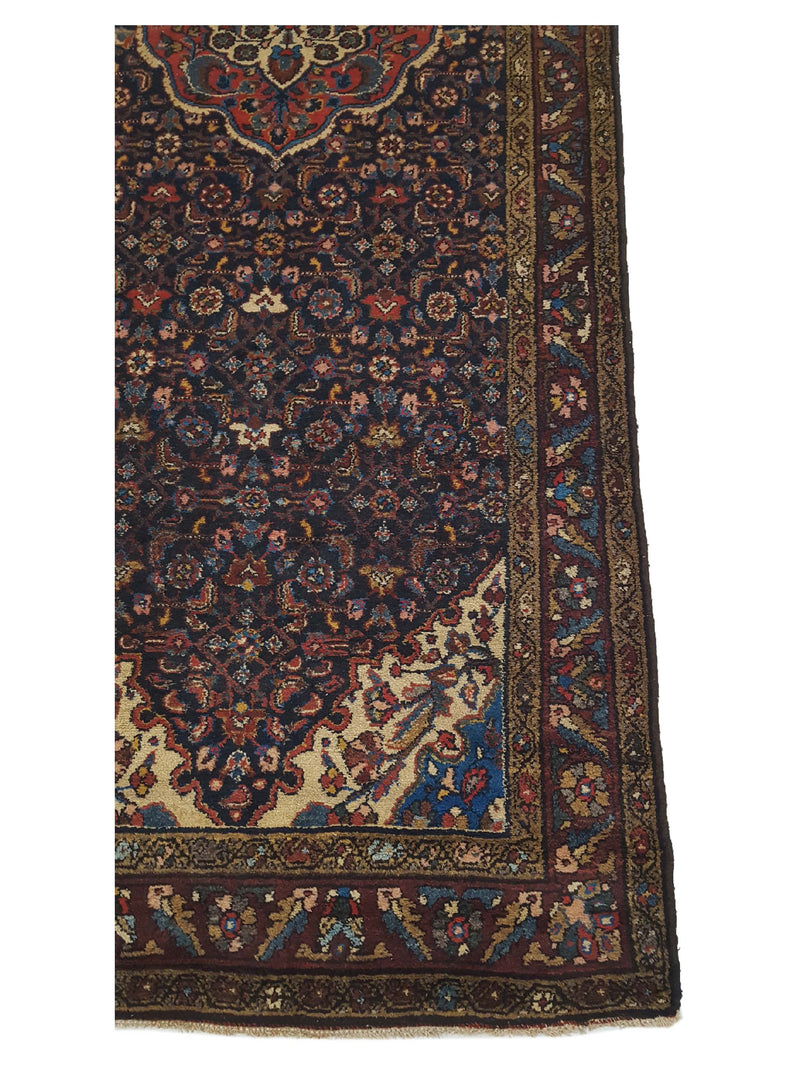 Fasa Antique Tafresh 29767 Burgundy Burgundy Traditional Antique Rug