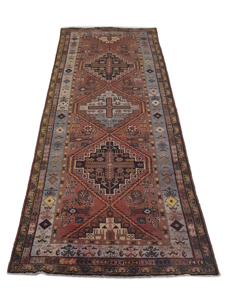 Fasa Antique Malayer 29768 Brick Blue Traditional Antique Rug