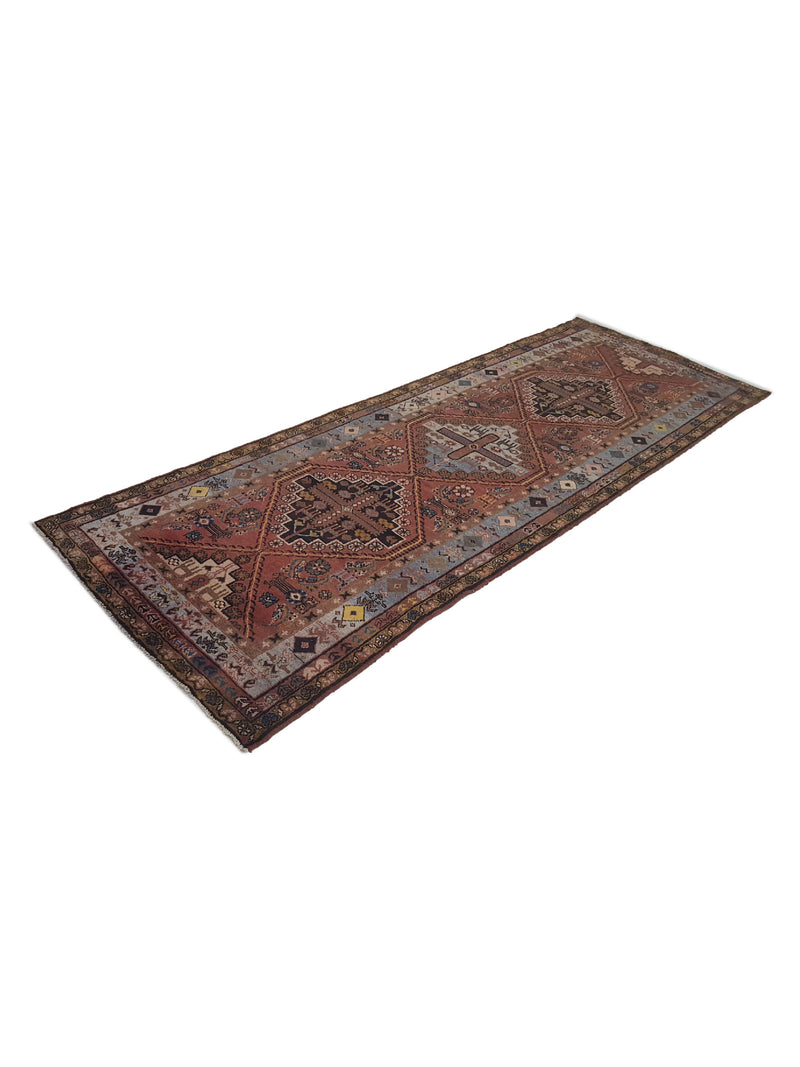 Fasa Antique Malayer 29768 Brick Blue Traditional Antique Rug