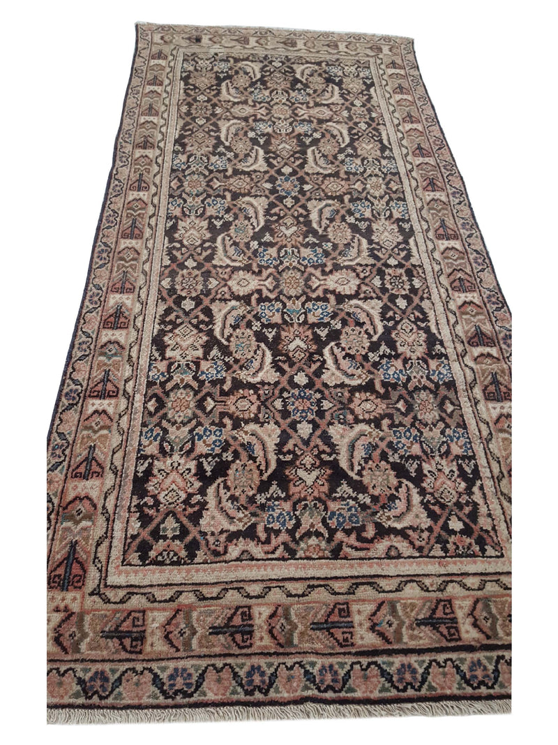 Fasa Antique Mahal 29770 Brown Ivory Traditional Antique Rug