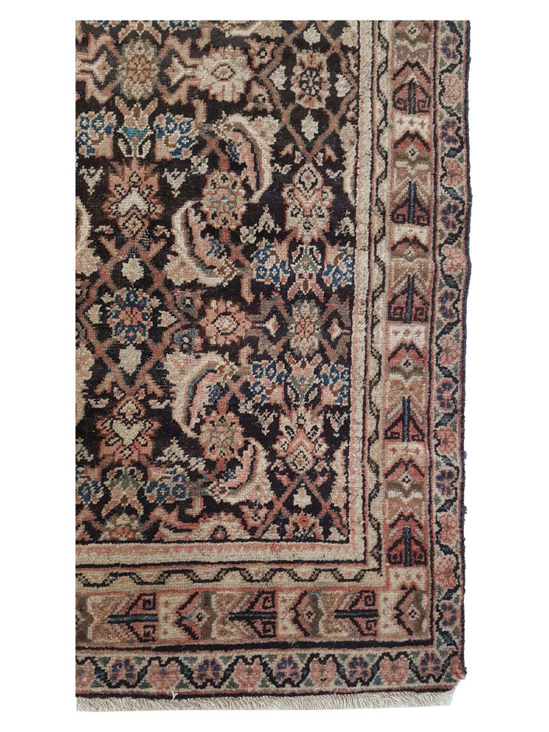 Fasa Antique Mahal 29770 Brown Ivory Traditional Antique Rug
