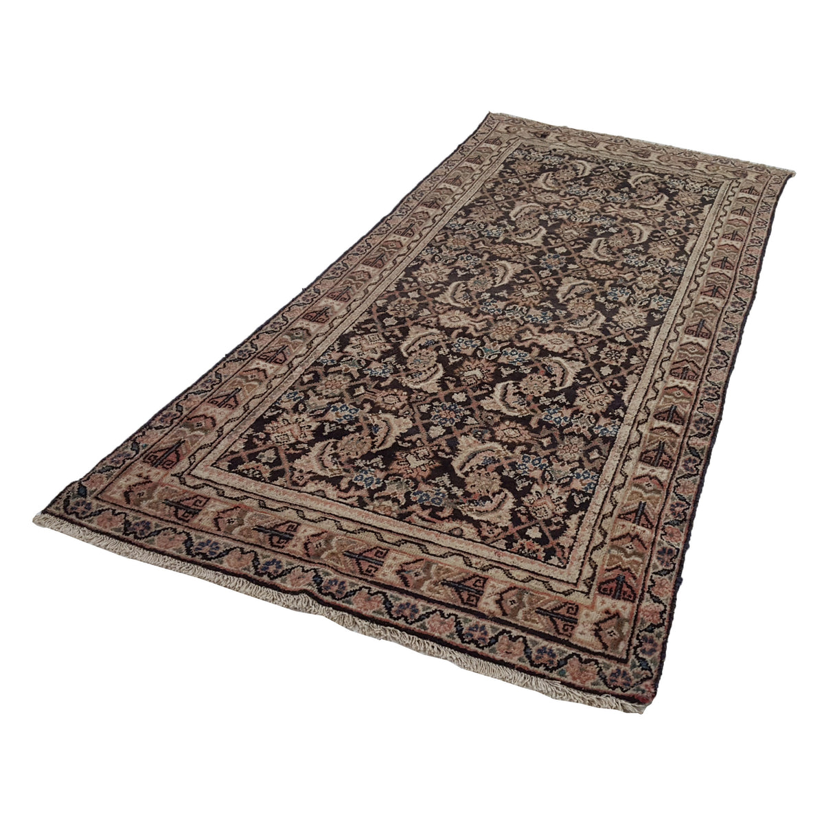 Fasa Antique Mahal 29770 Brown Ivory Traditional Antique Rug