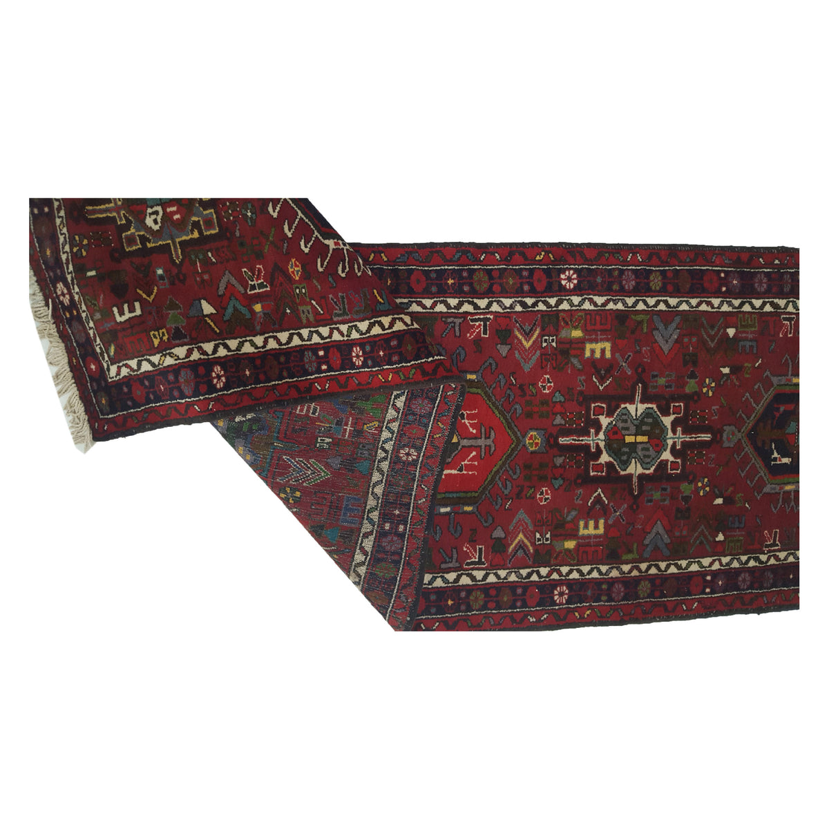 Fasa Antique Karajah 29771 Rust Navy Traditional Antique Rug