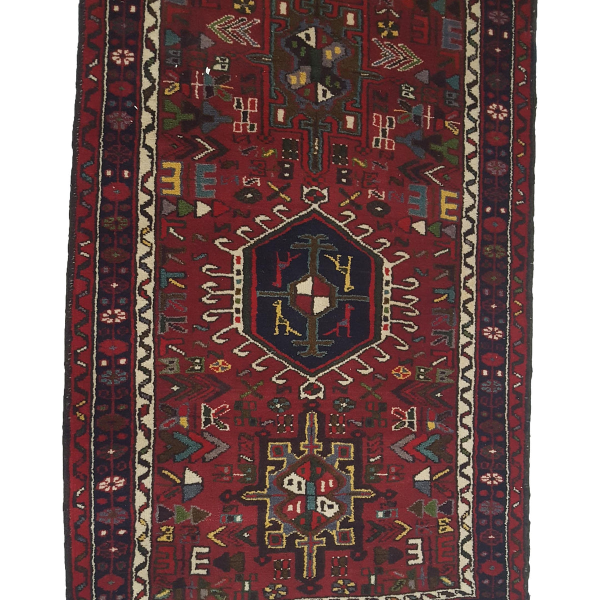 Fasa Antique Karajah 29771 Rust Navy Traditional Antique Rug
