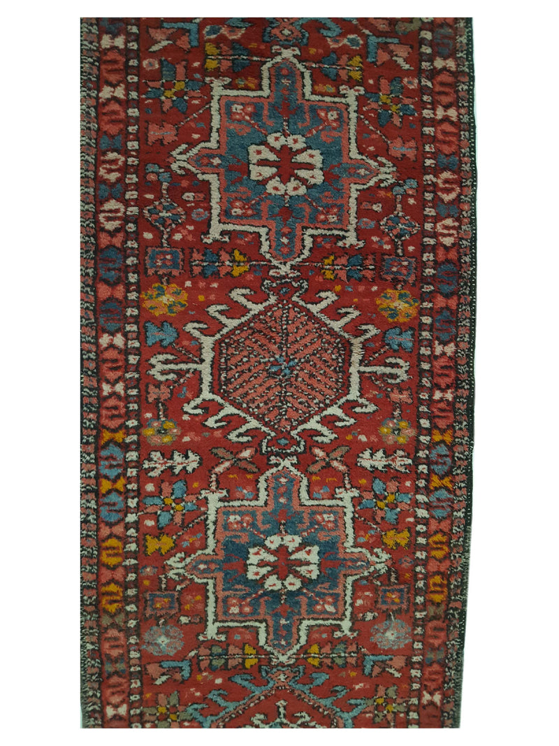 Fasa Antique Karajah 29775 Red Rust Traditional Antique Rug