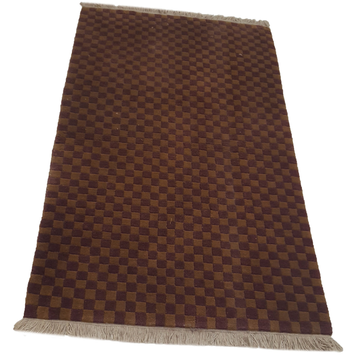 Pacific Gouri Ganga 29780 Burgundy Lt.Brown Transitional Hand Knotted Rug