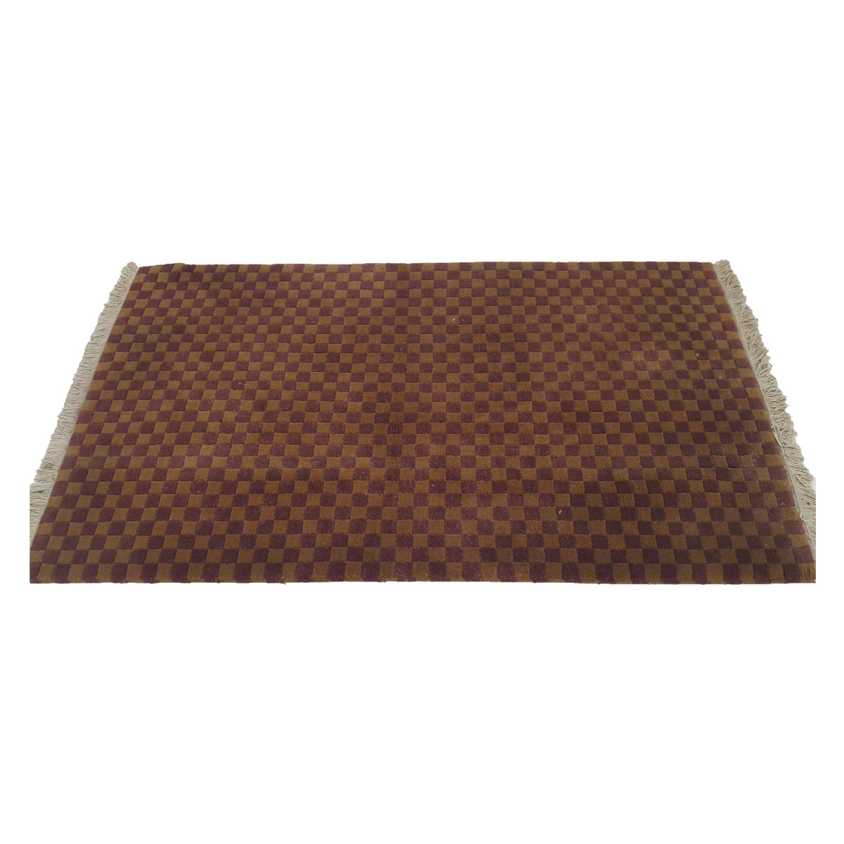 Pacific Gouri Ganga 29780 Burgundy Lt.Brown Transitional Hand Knotted Rug