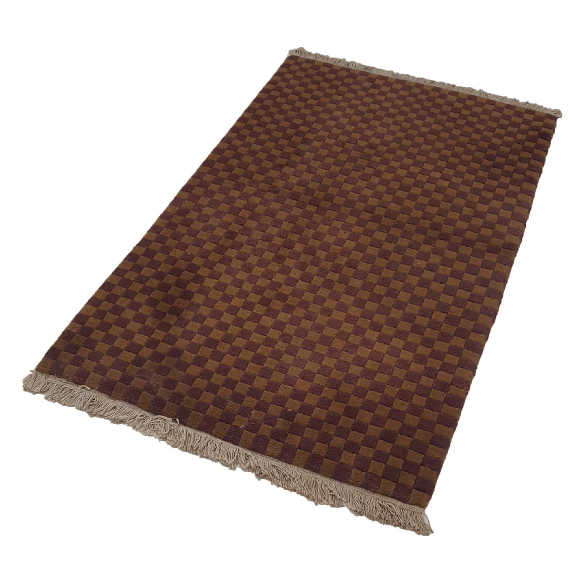 Pacific Gouri Ganga 29780 Burgundy Lt.Brown Transitional Hand Knotted Rug