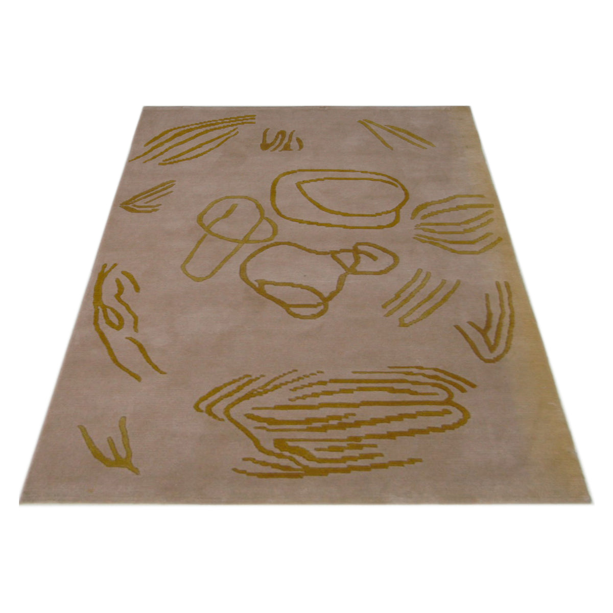 Pacific Tranquality 29804 Camel Gold Modern Hand Knotted Rug