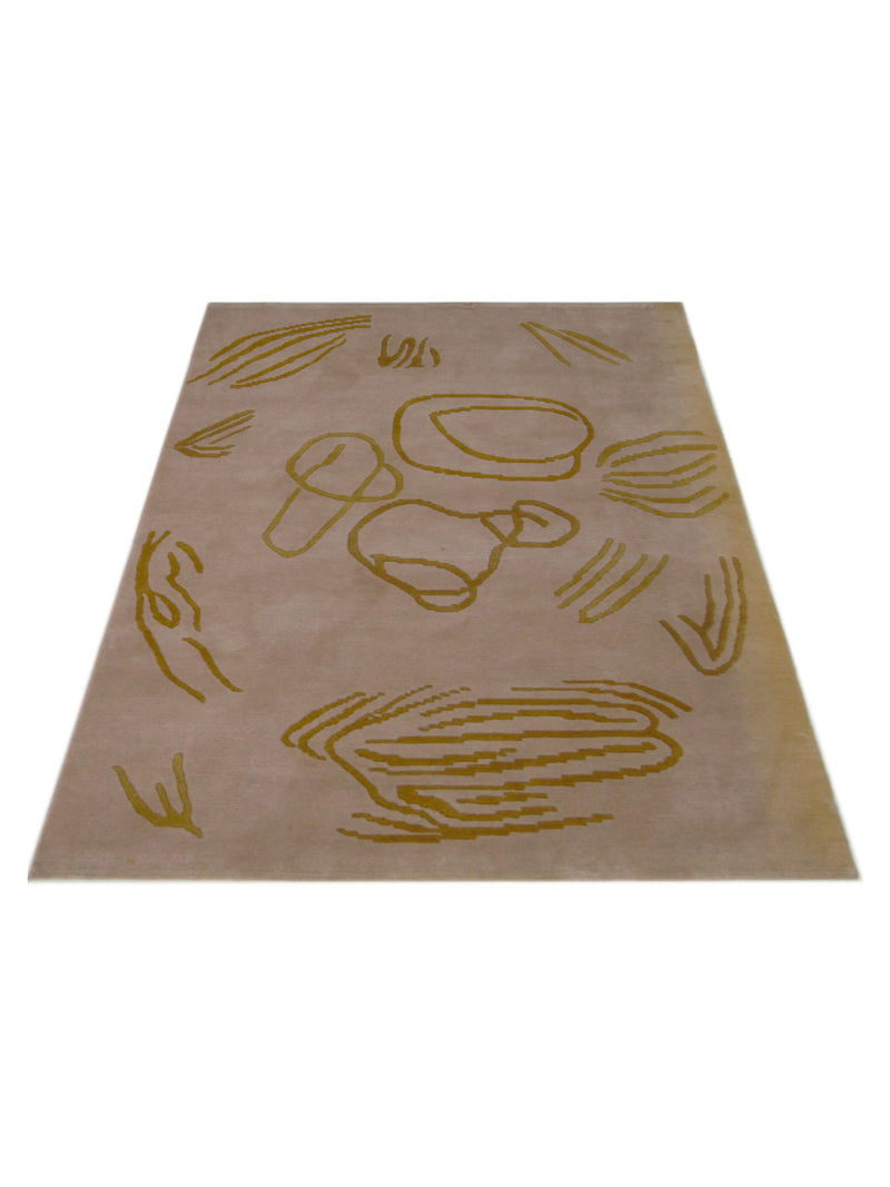 Pacific Tranquality 29804 Camel Gold Modern Hand Knotted Rug