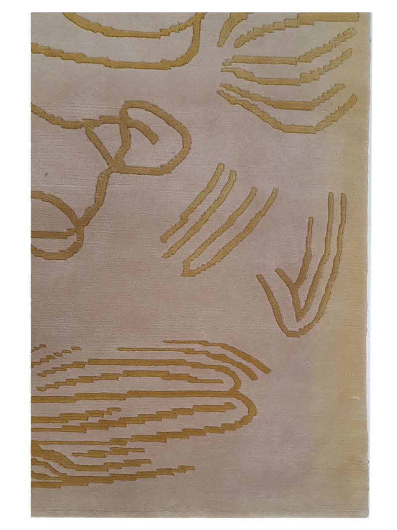 Pacific Tranquality 29804 Camel Gold Modern Hand Knotted Rug