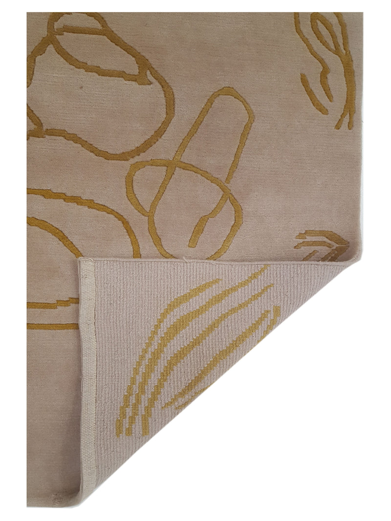 Pacific Tranquality 29804 Camel Gold Modern Hand Knotted Rug