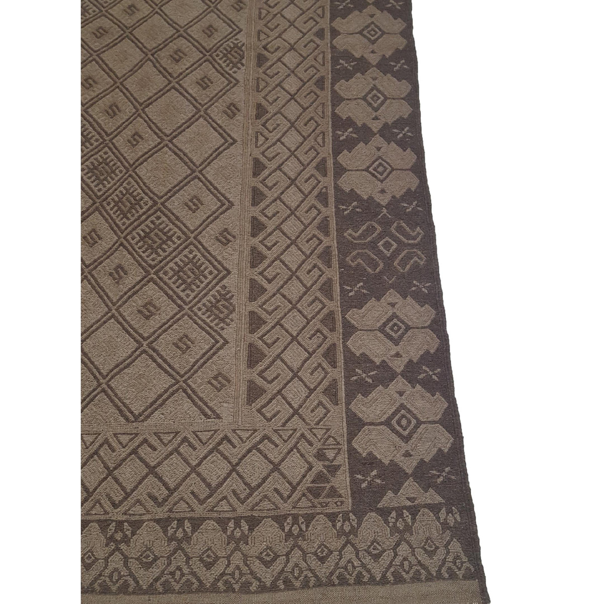 Pacific Uzbak 29848 Latte Latte Transitional Hand Knotted Rug